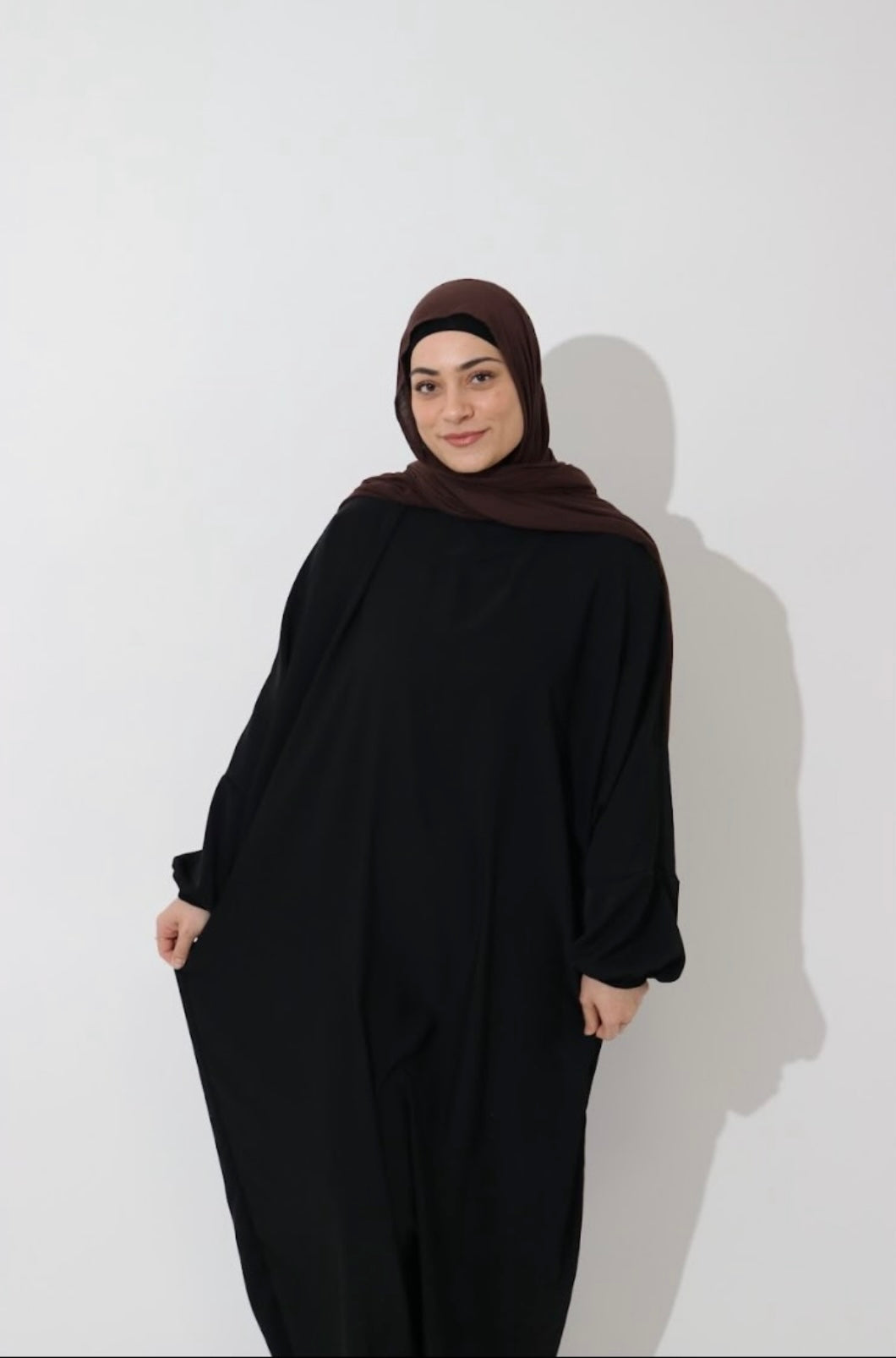 Black Cuff Sleeve Abaya